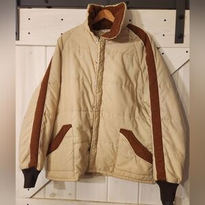 Vintage Men's Warwick Jacket. Puffer Style. Made In The USA. Size L.